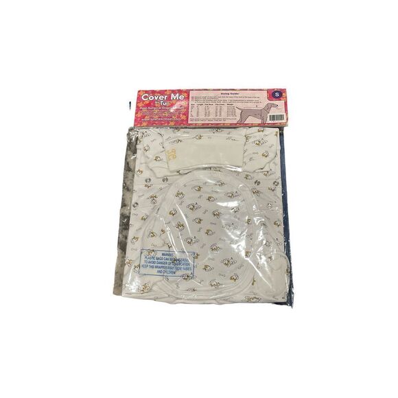 Cover Me by Tui Medical Pet Shirt Recovery Shirt Adjustable Fit Puppy Print - Picture 2 of 6